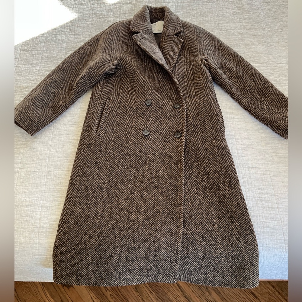 Aritzia Babaton The Slouch Coat Wool Cashmere